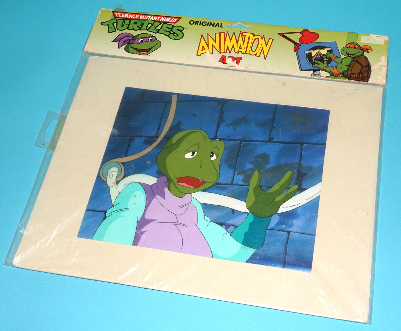 TMNT TEENAGE MUTANT NINJA TURTLES ORIGINAL ANIMATION ART MOC MOSC SEALED BAG 1991 MURAKAMI WOLF SWENSON - Image 2
