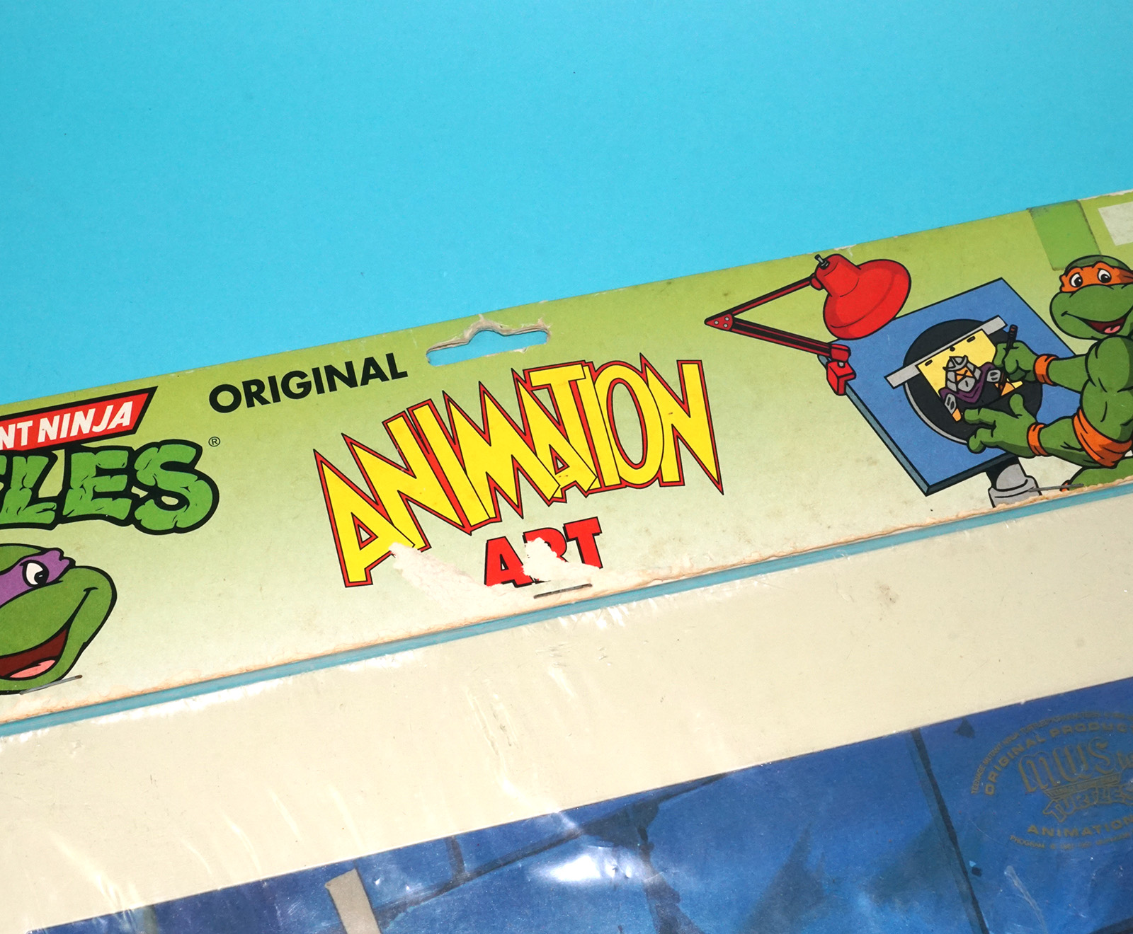 TMNT TEENAGE MUTANT NINJA TURTLES ORIGINAL ANIMATION ART MOC MOSC SEALED BAG 1991 MURAKAMI WOLF SWENSON - Image 5