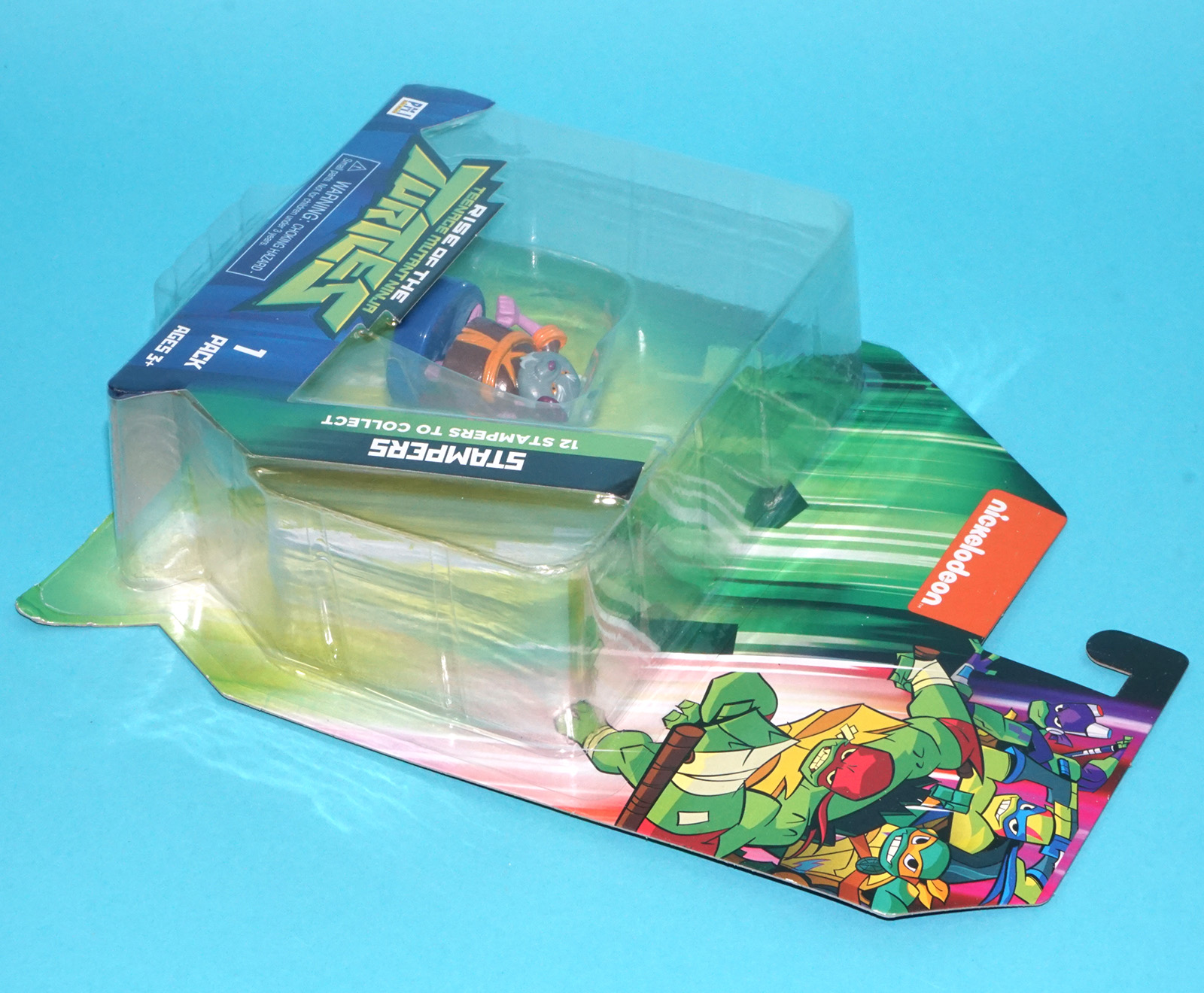 TMNT NICKELODEON RISE TEENAGE MUTANT NINJA TURTLES STAMPERS SPLINTER MOC MOSC EURO CARD 2019 PMI KIDS WORLD - Image 4