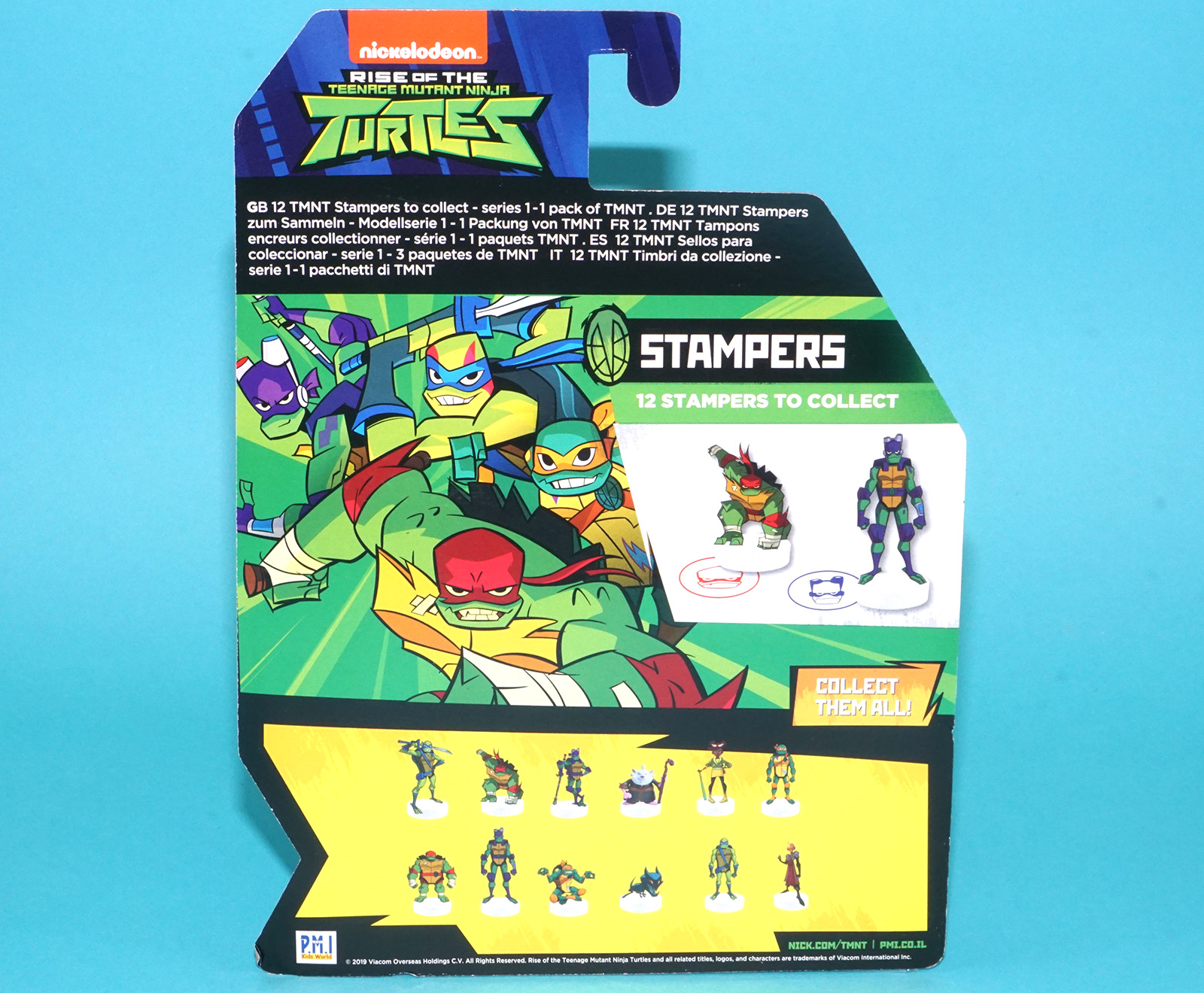 TMNT NICKELODEON RISE TEENAGE MUTANT NINJA TURTLES STAMPERS SPLINTER MOC MOSC EURO CARD 2019 PMI KIDS WORLD - Image 6