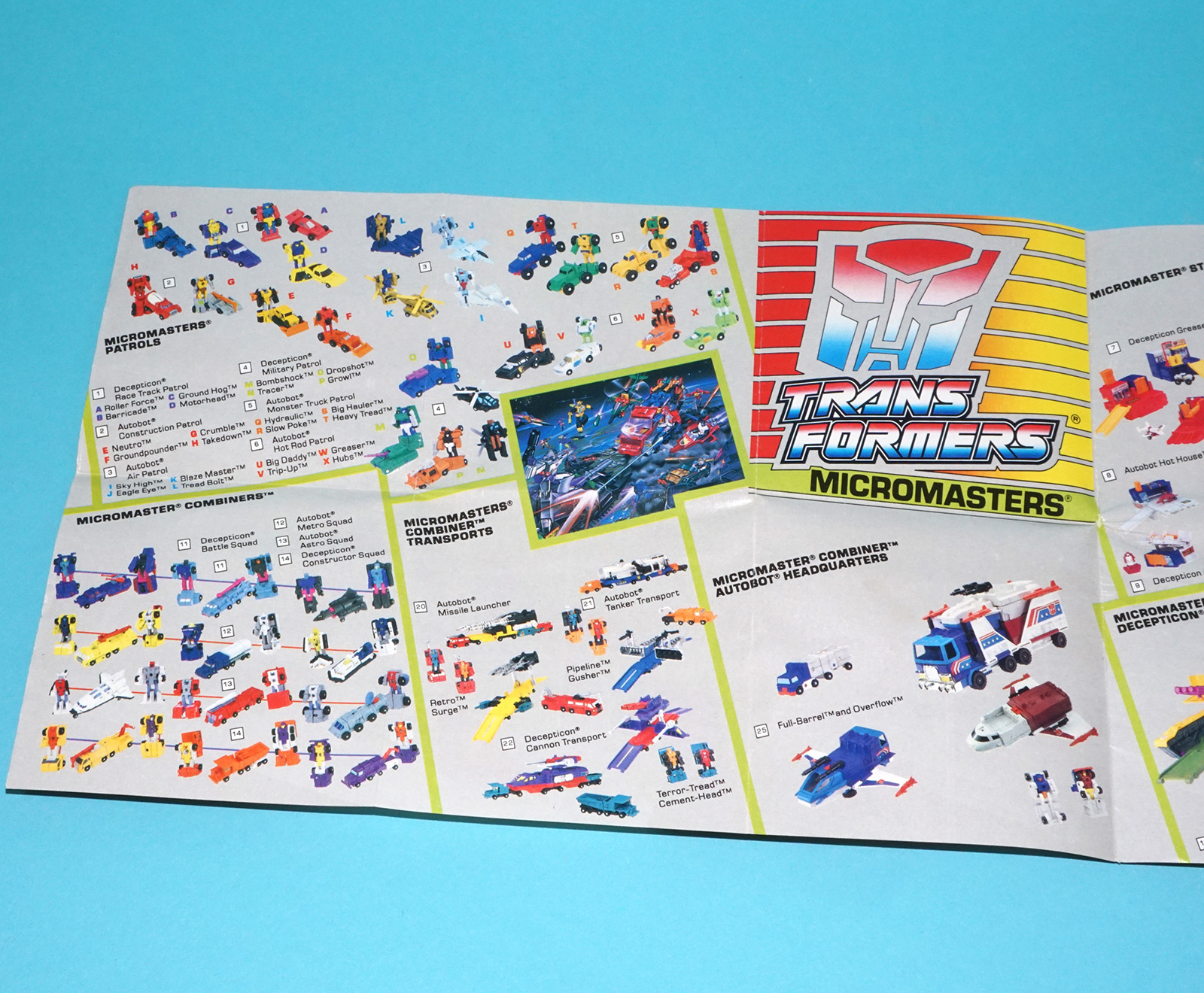 TRANSFORMERS G1 CATALOG KATALOG 1989 BOX INSERT CHECKLIST HASBRO USA - Image 6