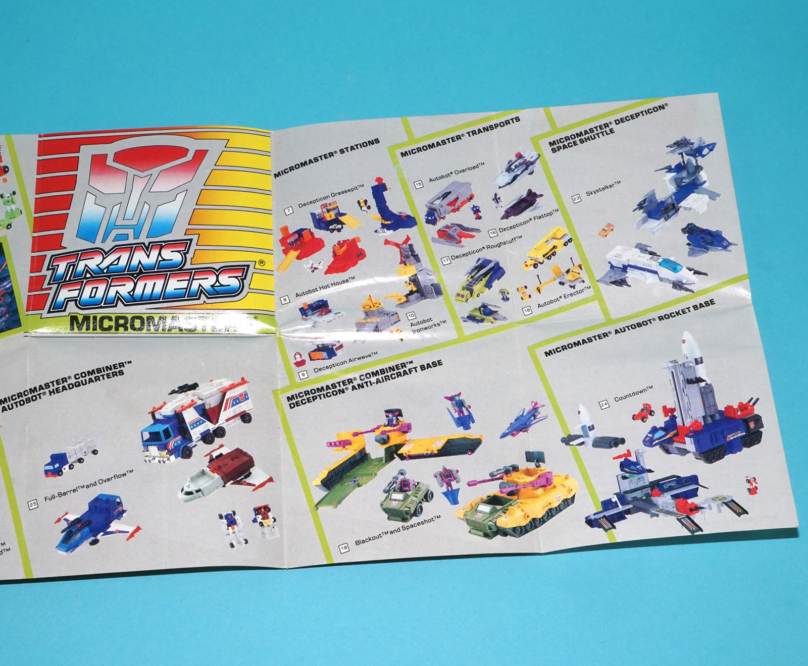 TRANSFORMERS G1 CATALOG KATALOG 1989 BOX INSERT CHECKLIST HASBRO USA - Image 7