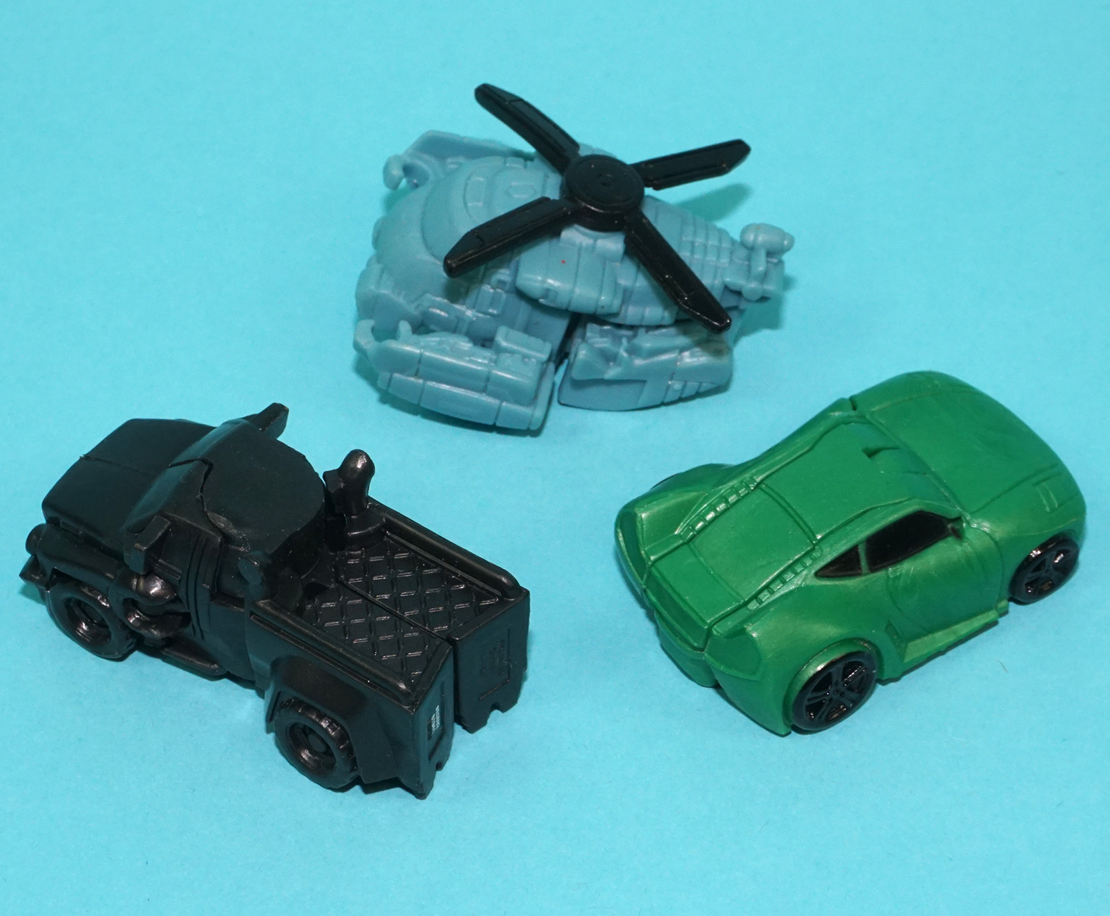 TRANSFORMERS TLK TINY TURBO CHANGERS CROSSHAIRS DECEPTICON IRONHIDE BLACKOUT 2017 HASBRO - Image 2