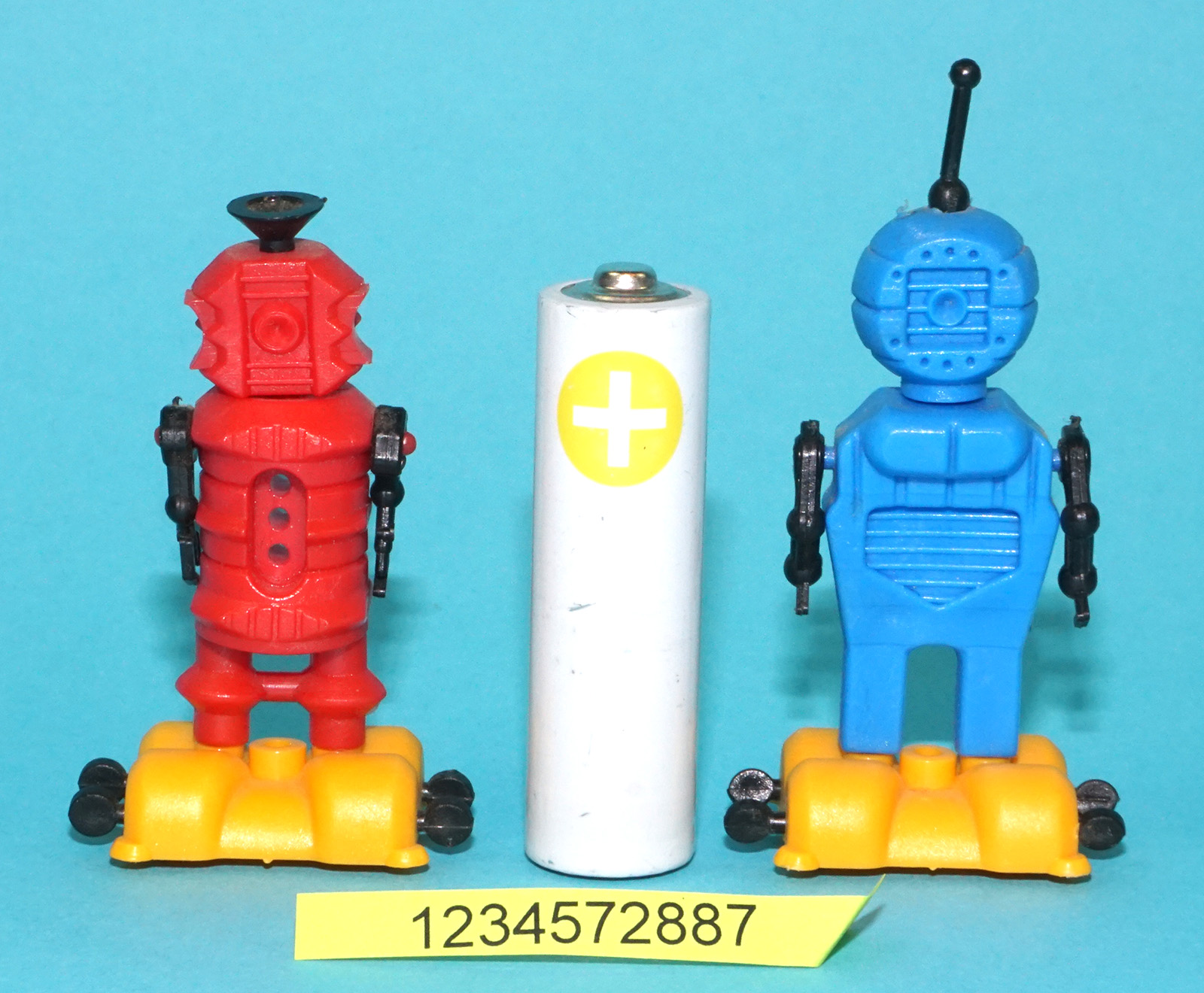 KINDER SURPRISE U-EI STECKIS STECKFIGUREN SPACEMAN ROBOTS (2X) 1982 FERRERO - Image 4