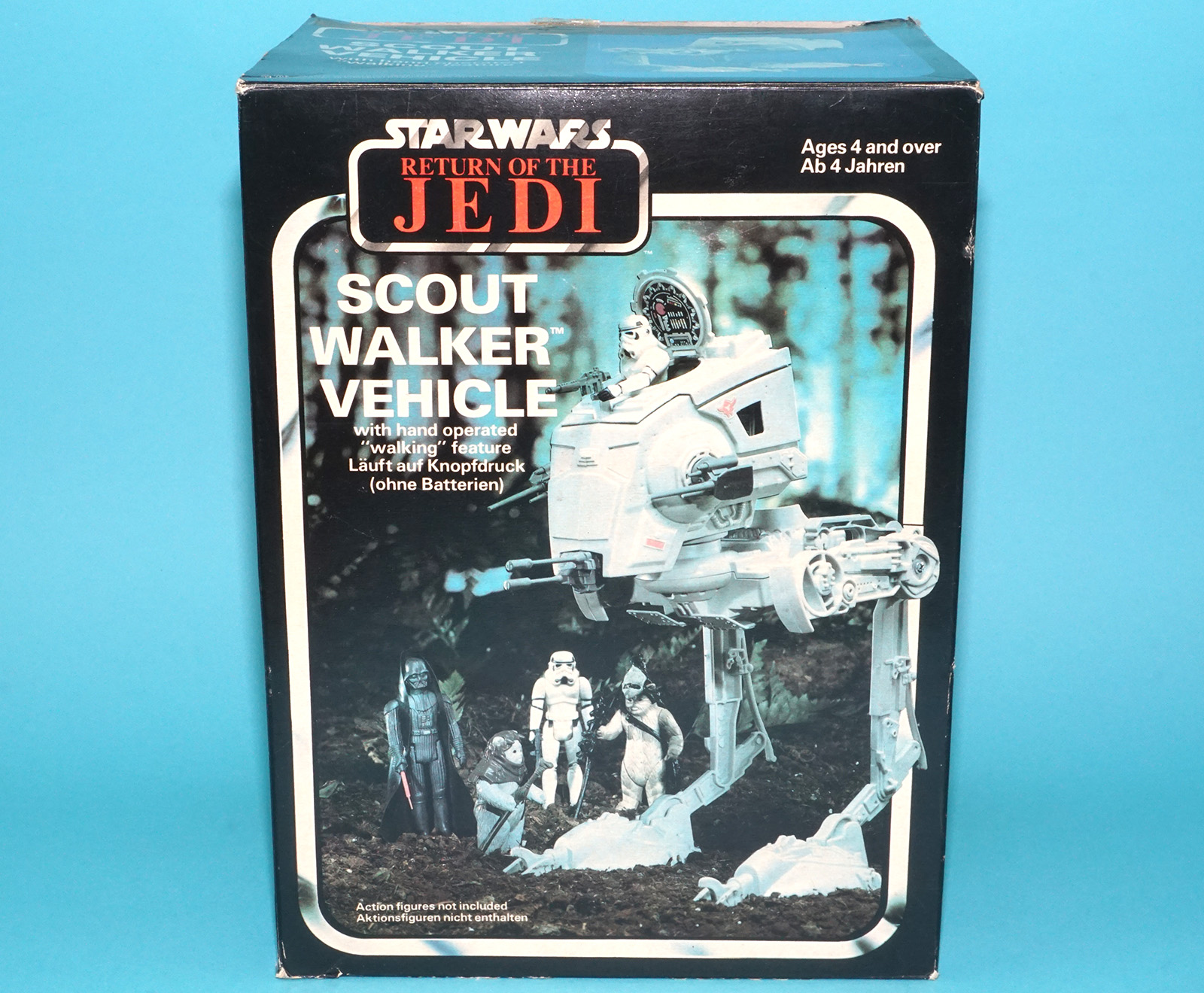 STAR WARS ROTJ AT-ST SCOUT WALKER VEHICLE COMPLETE BOXED EURO BOX 1983 KENNER PALITOY CLIPPER - Image 2
