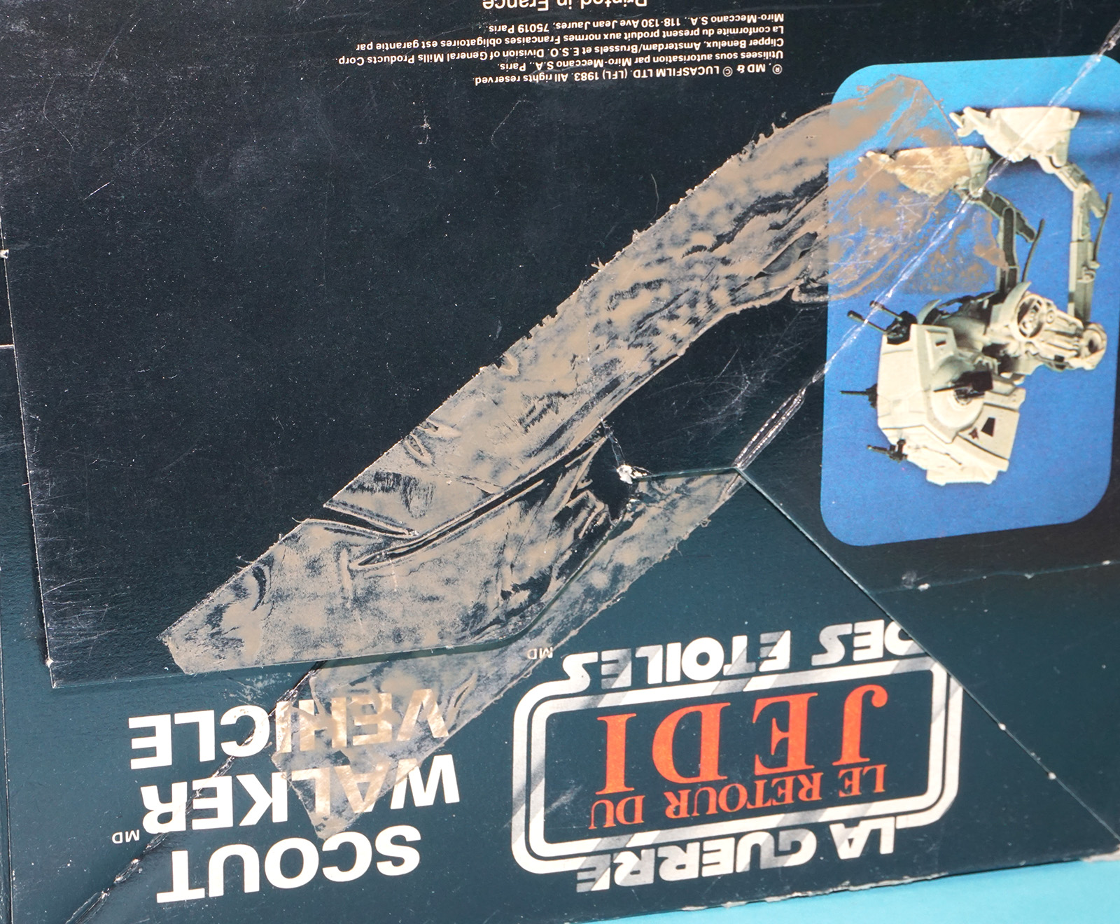 STAR WARS ROTJ AT-ST SCOUT WALKER VEHICLE COMPLETE BOXED EURO BOX 1983 KENNER PALITOY CLIPPER - Image 6