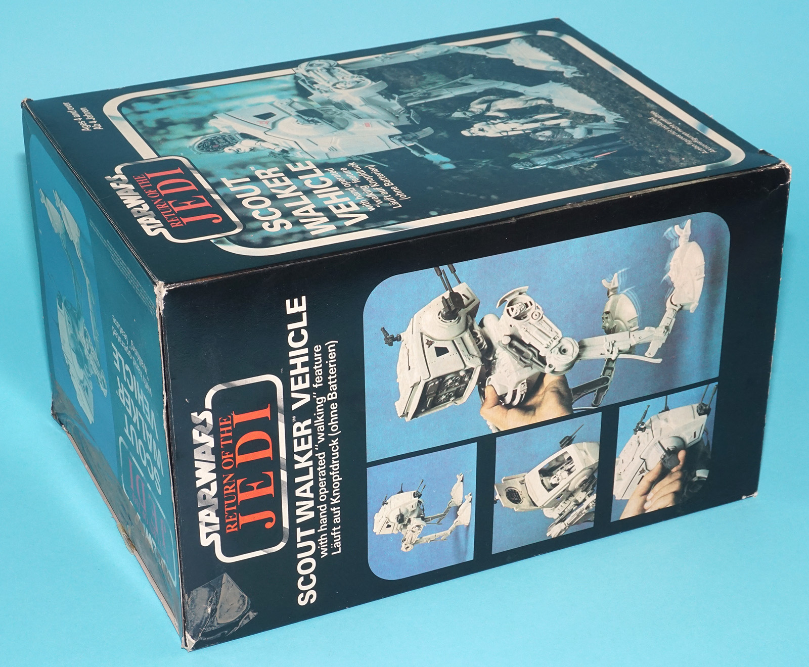 STAR WARS ROTJ AT-ST SCOUT WALKER VEHICLE COMPLETE BOXED EURO BOX 1983 KENNER PALITOY CLIPPER - Image 7