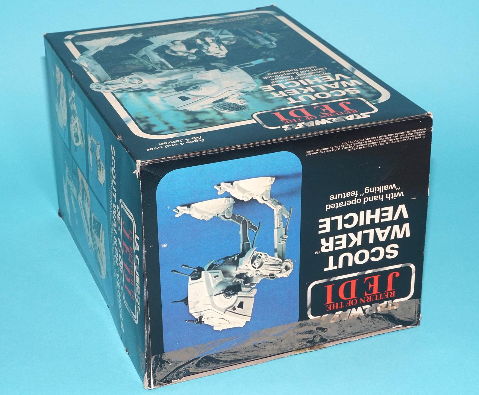 STAR WARS ROTJ AT-ST SCOUT WALKER VEHICLE COMPLETE BOXED EURO BOX 1983 KENNER PALITOY CLIPPER - Image 8