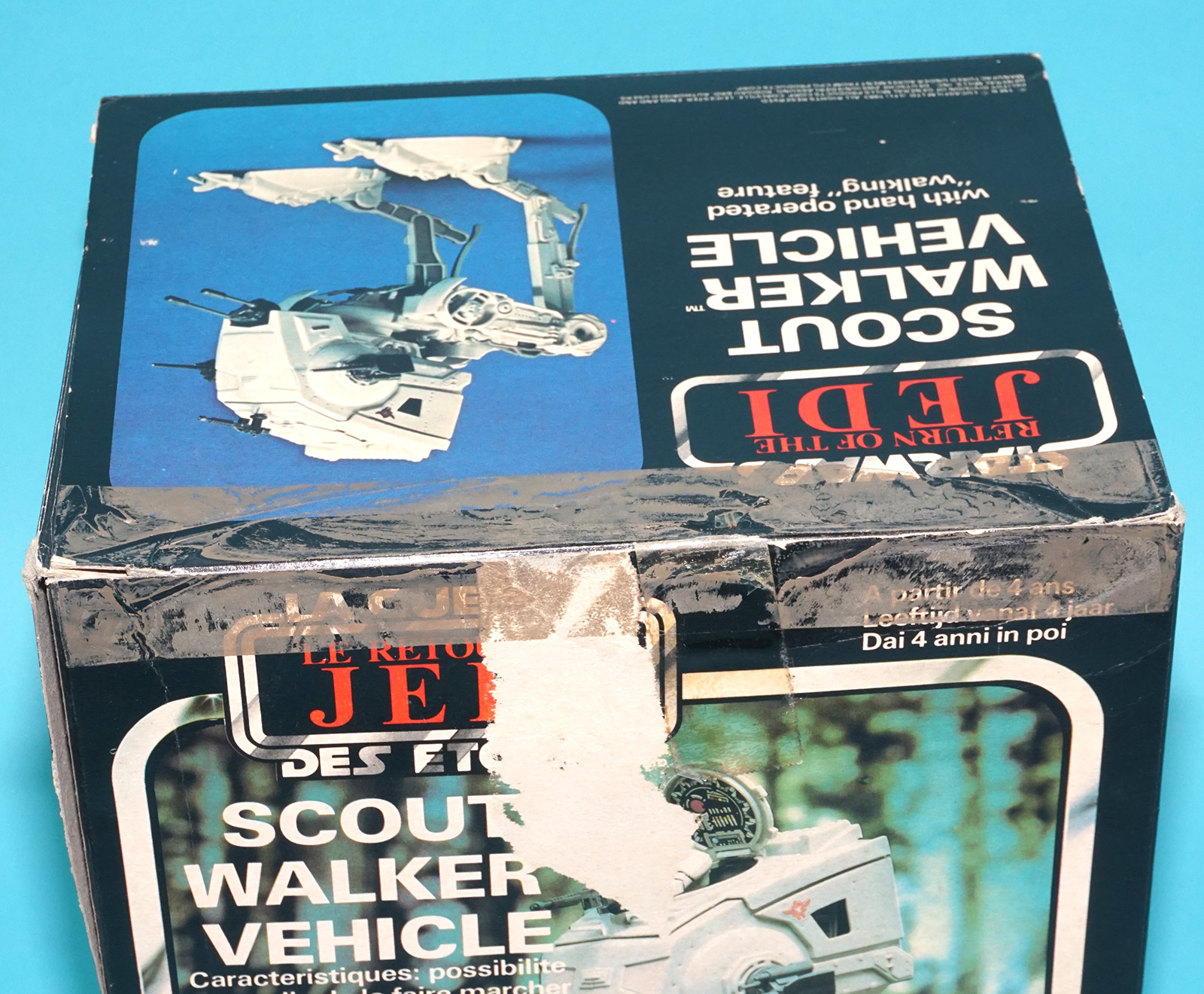 STAR WARS ROTJ AT-ST SCOUT WALKER VEHICLE COMPLETE BOXED EURO BOX 1983 KENNER PALITOY CLIPPER - Image 11