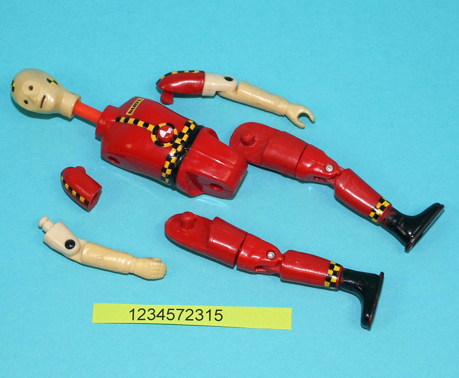INCREDIBLE CRASH DUMMIES DARYL 100% COMPLETE 1991 TYCO WORKS! - Image 5