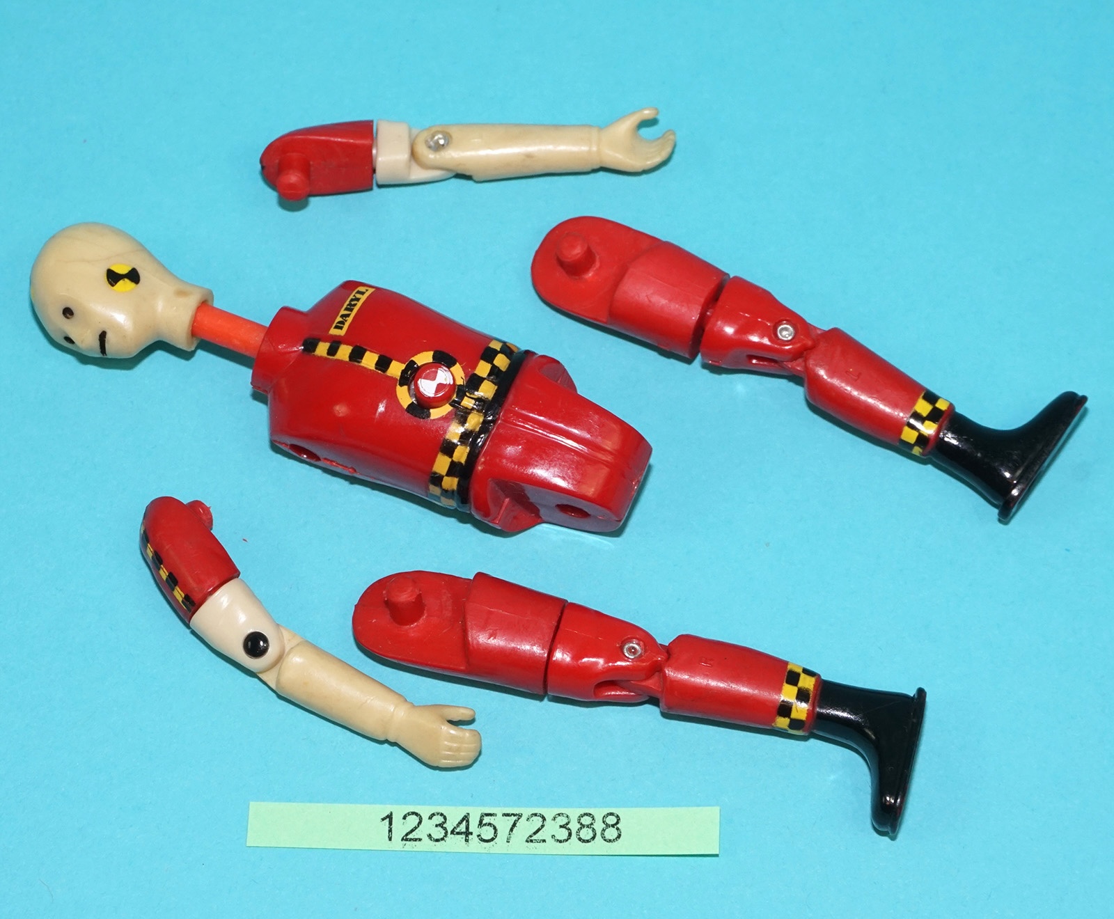 INCREDIBLE CRASH DUMMIES DARYL 100% COMPLETE 1991 TYCO WORKS! - Image 5
