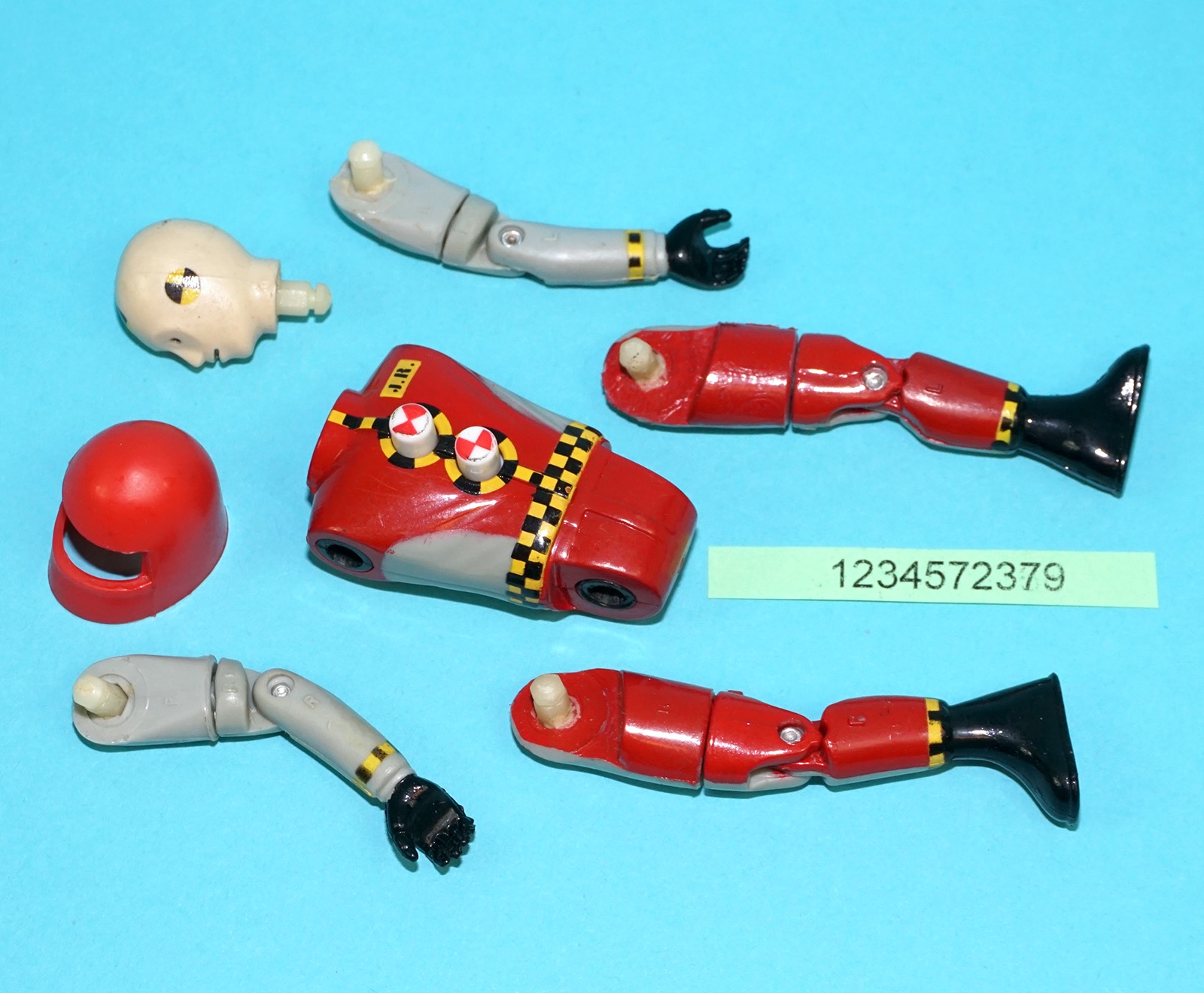 INCREDIBLE CRASH DUMMIES J.R. 100% COMPLETE GO KART DRIVER 1991 TYCO WORKS! - Image 6