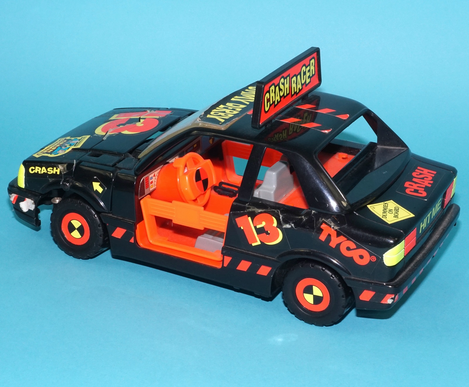 INCREDIBLE CRASH DUMMIES DUMMY DERBY CRASH CAR COMPLETE READ 1991 TYCO WORKS! - Image 3