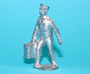 MOORVALE MODELS HOLLOWCAST UNPAINTED LEAD CASTING RAILWAY SERIES PORTER WITH SUITCASE 1:32 SCALE TIMPO PIXYLAND KEW JOHILLCO