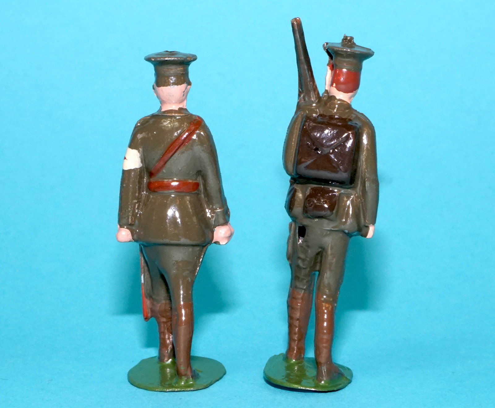 MOORVALE MODELS HOLLOWCAST PAINT SAMPLE SOLDIERS BRITISH EXPED FORCE (2X) 1:32 SCALE BRITAINS TIMPO JOHILLCO - Image 4