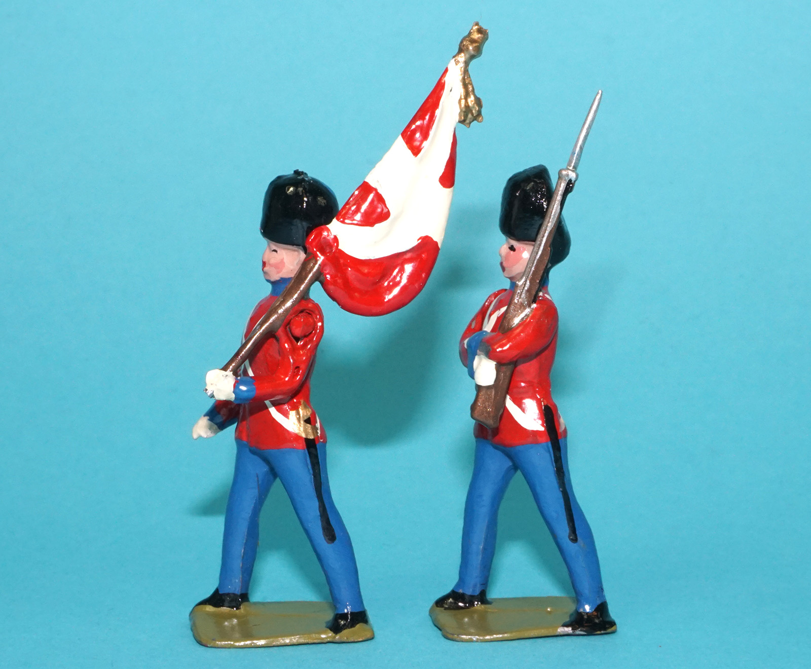 MOORVALE MODELS HOLLOWCAST PAINT SAMPLE SOLDIERS DANSKE LIVGARDE 1:32 SCALE BRITAINS TIMPO JOHILLCO - Image 2