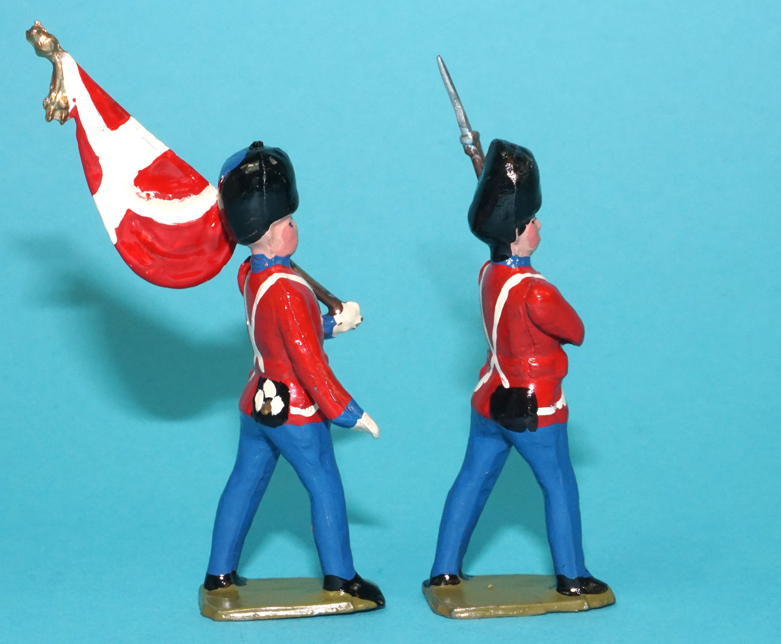 MOORVALE MODELS HOLLOWCAST PAINT SAMPLE SOLDIERS DANSKE LIVGARDE 1:32 SCALE BRITAINS TIMPO JOHILLCO - Image 3