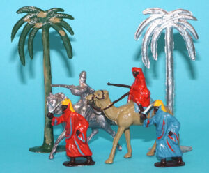 MOORVALE MODELS HOLLOWCAST PAINT SAMPLE SOLDIERS ARAB WARRIORS SET 1:32 SCALE TIMPO JOHILLCO BRITAINS