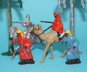 MOORVALE MODELS HOLLOWCAST PAINT SAMPLE SOLDIERS ARAB WARRIORS SET 1:32 SCALE TIMPO JOHILLCO BRITAINS