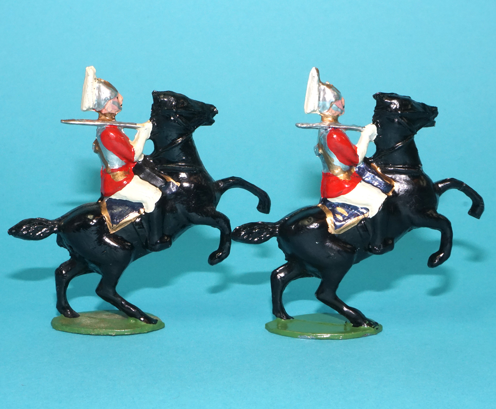 MOORVALE MODELS HOLLOWCAST PAINT SAMPLE SOLDIERS KING'S LIFE GUARDS SET 1:32 SCALE TIMPO JOHILLCO BRITAINS - Image 3