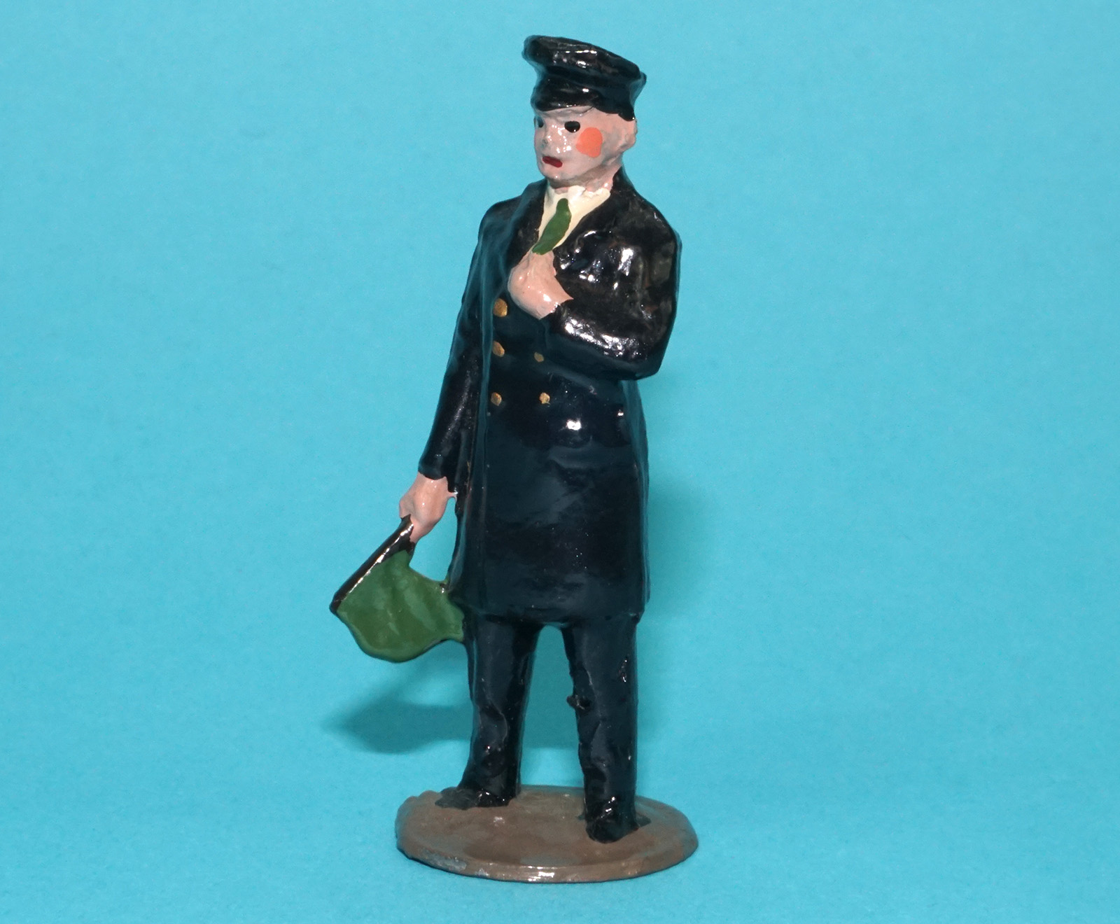 MOORVALE MODELS HOLLOWCAST PAINT SAMPLE RAILWAY SERIES STATION FLAG MAN 1:32 SCALE TIMPO JOHILLCO BRITAINS - Image 2