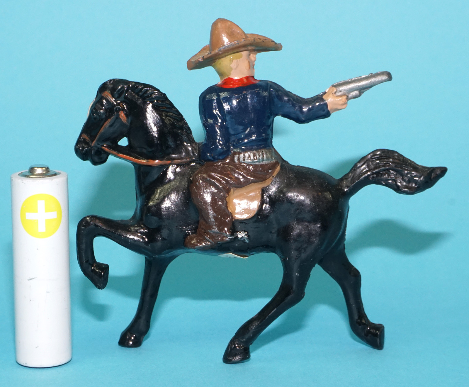 BARCLAY MANOIL LEAD MOUNTED COWBOY ON HORSE 1930s BARCLAY MANUFACTURING COMPANY USA - Image 2