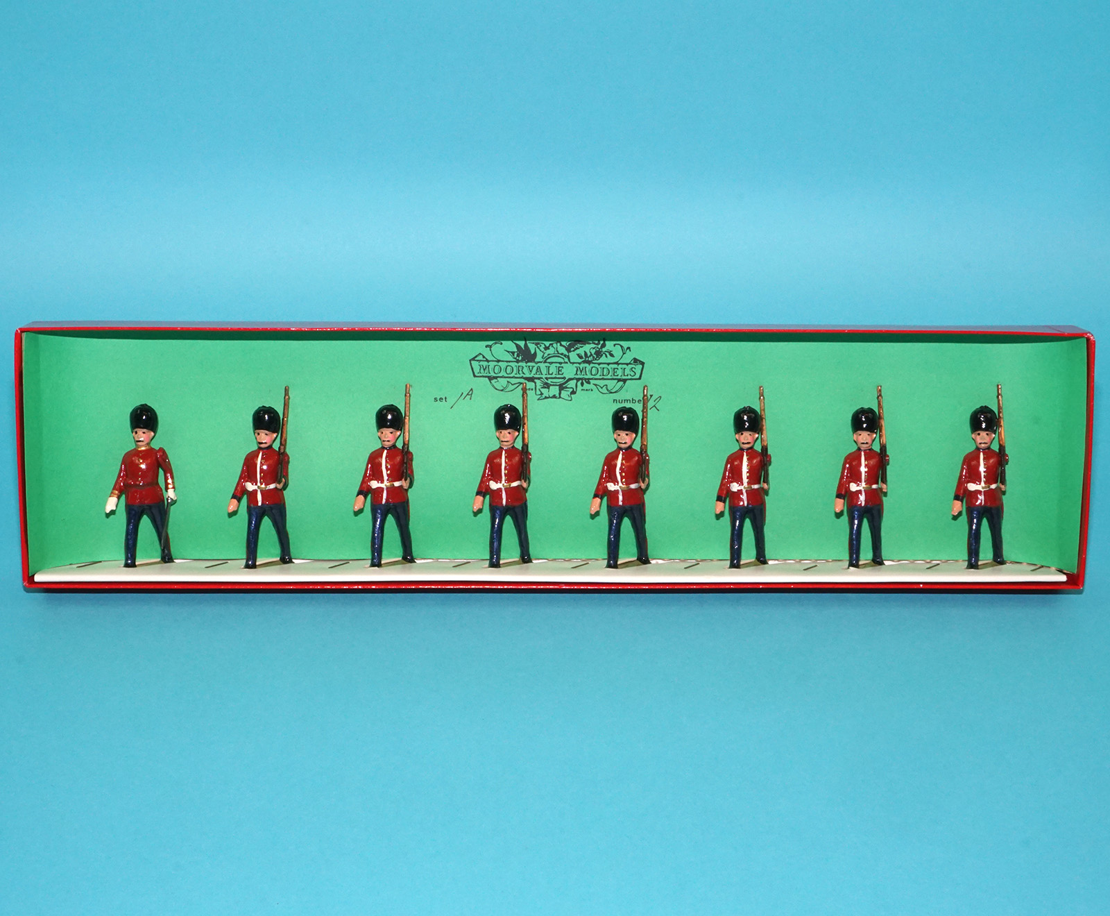 MOORVALE MODELS #1A SCOTS GUARDS BOX SET MIB 1980s LEAD HOLLOWCAST TIMPO BRITAINS - Image 3