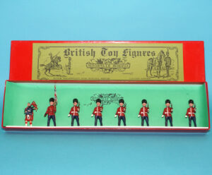 MOORVALE MODELS #1B SCOTS GUARDS PIONEERS BOX SET MIB 1980s LEAD HOLLOWCAST TIMPO BRITAINS