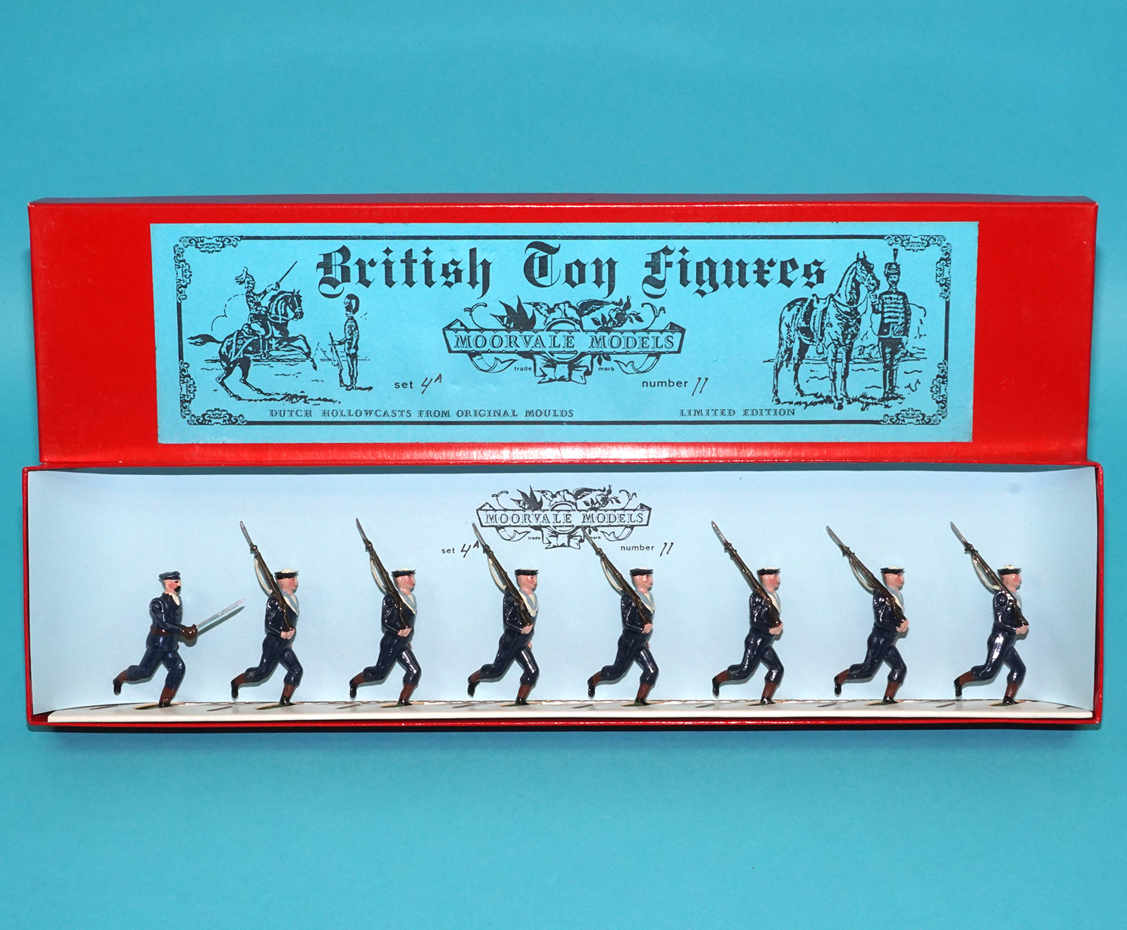 MOORVALE MODELS #4A ROYAL NAVY BLUEJACKETS BOX SET MIB 1980s LEAD HOLLOWCAST TIMPO BRITAINS - Image 2