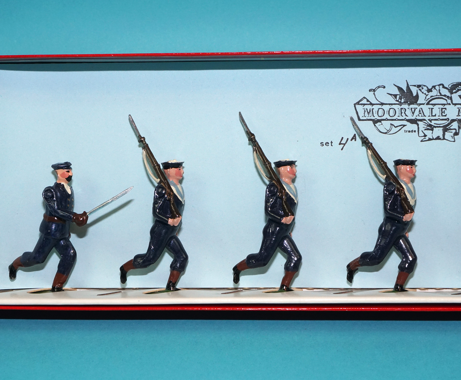 MOORVALE MODELS #4A ROYAL NAVY BLUEJACKETS BOX SET MIB 1980s LEAD HOLLOWCAST TIMPO BRITAINS - Image 4