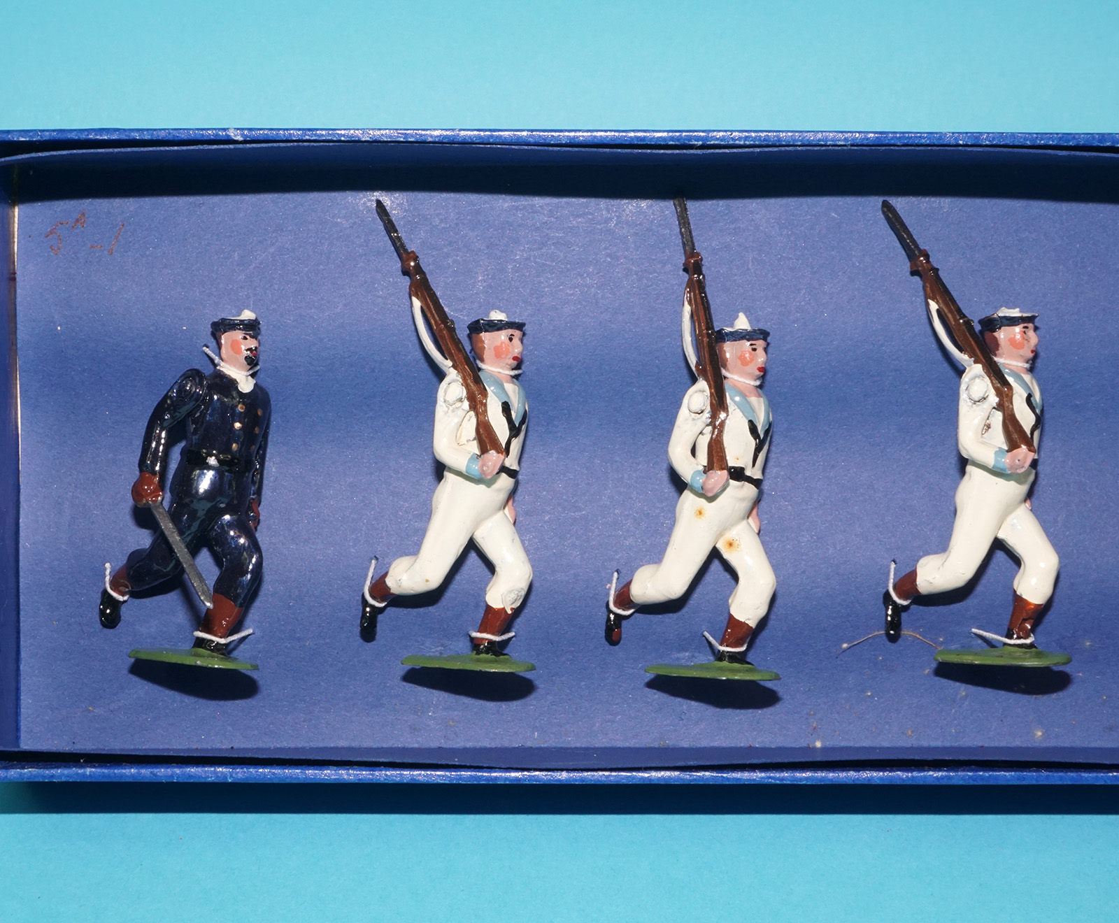 MOORVALE MODELS #5A ROYAL NAVY WHITEJACKETS BOX SET MIB 1980s LEAD HOLLOWCAST TIMPO BRITAINS - Image 2