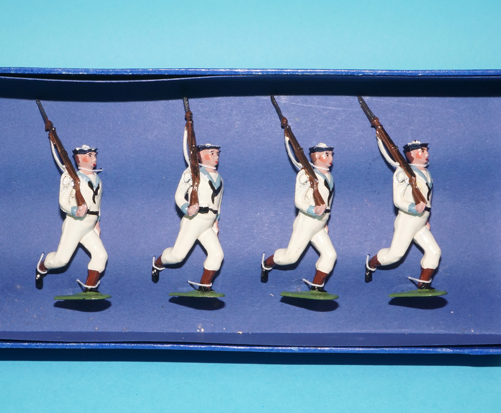 MOORVALE MODELS #5A ROYAL NAVY WHITEJACKETS BOX SET MIB 1980s LEAD HOLLOWCAST TIMPO BRITAINS - Image 4