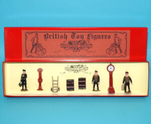 MOORVALE MODELS #7B RAILWAY SERIES STATION FIGURES BOX SET MIB 1980s LEAD HOLLOWCAST TIMPO BRITAINS