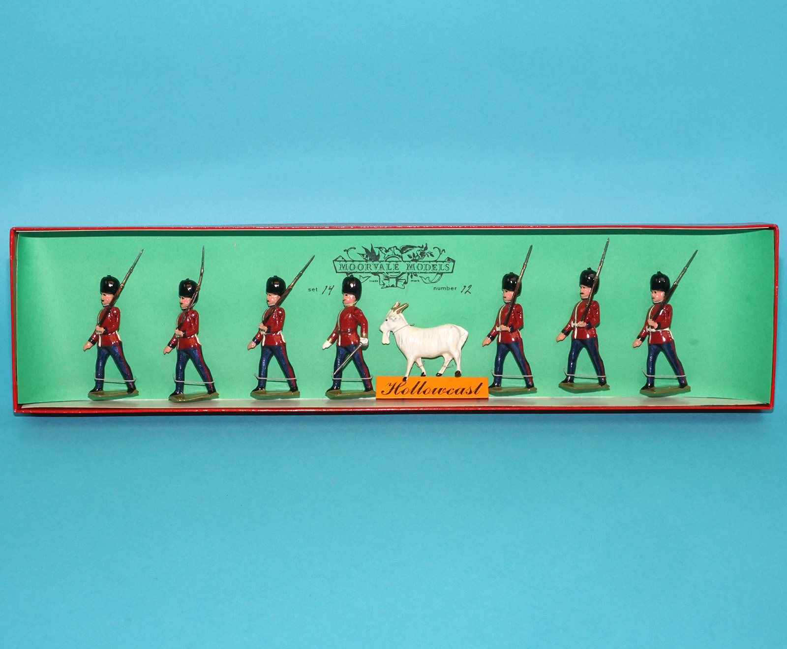 MOORVALE MODELS #14 IRISH GUARDS BOX SET MIB 1980s LEAD HOLLOWCAST TIMPO BRITAINS - Image 3