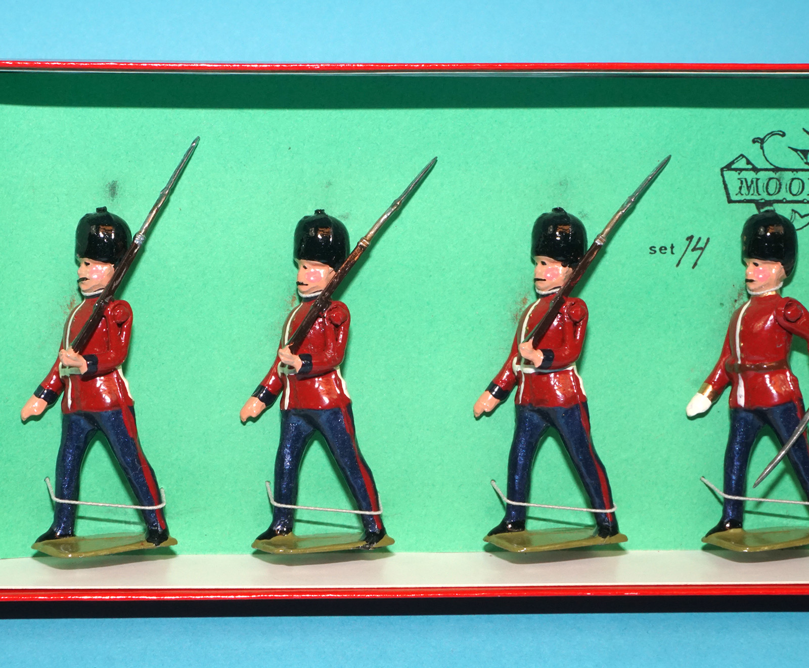 MOORVALE MODELS #14 IRISH GUARDS BOX SET MIB 1980s LEAD HOLLOWCAST TIMPO BRITAINS - Image 4