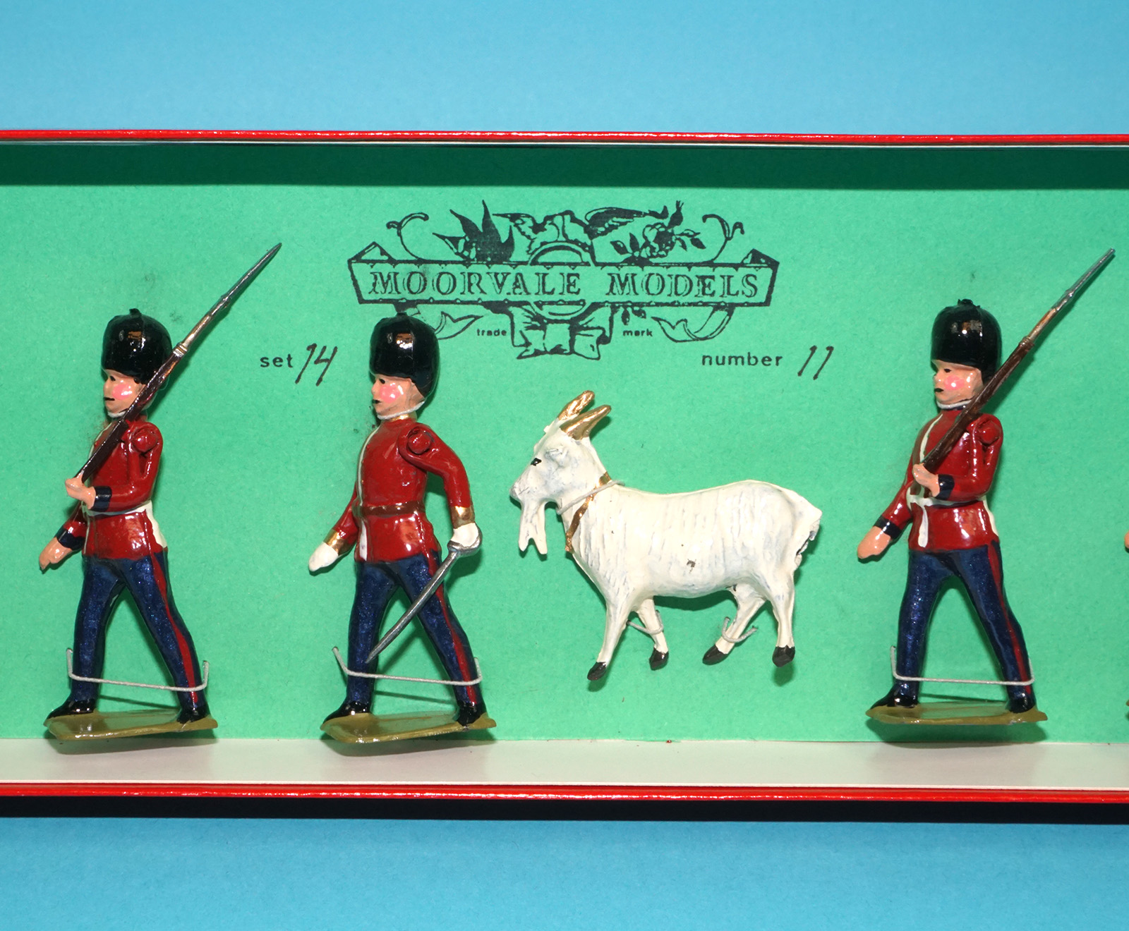 MOORVALE MODELS #14 IRISH GUARDS BOX SET MIB 1980s LEAD HOLLOWCAST TIMPO BRITAINS - Image 5