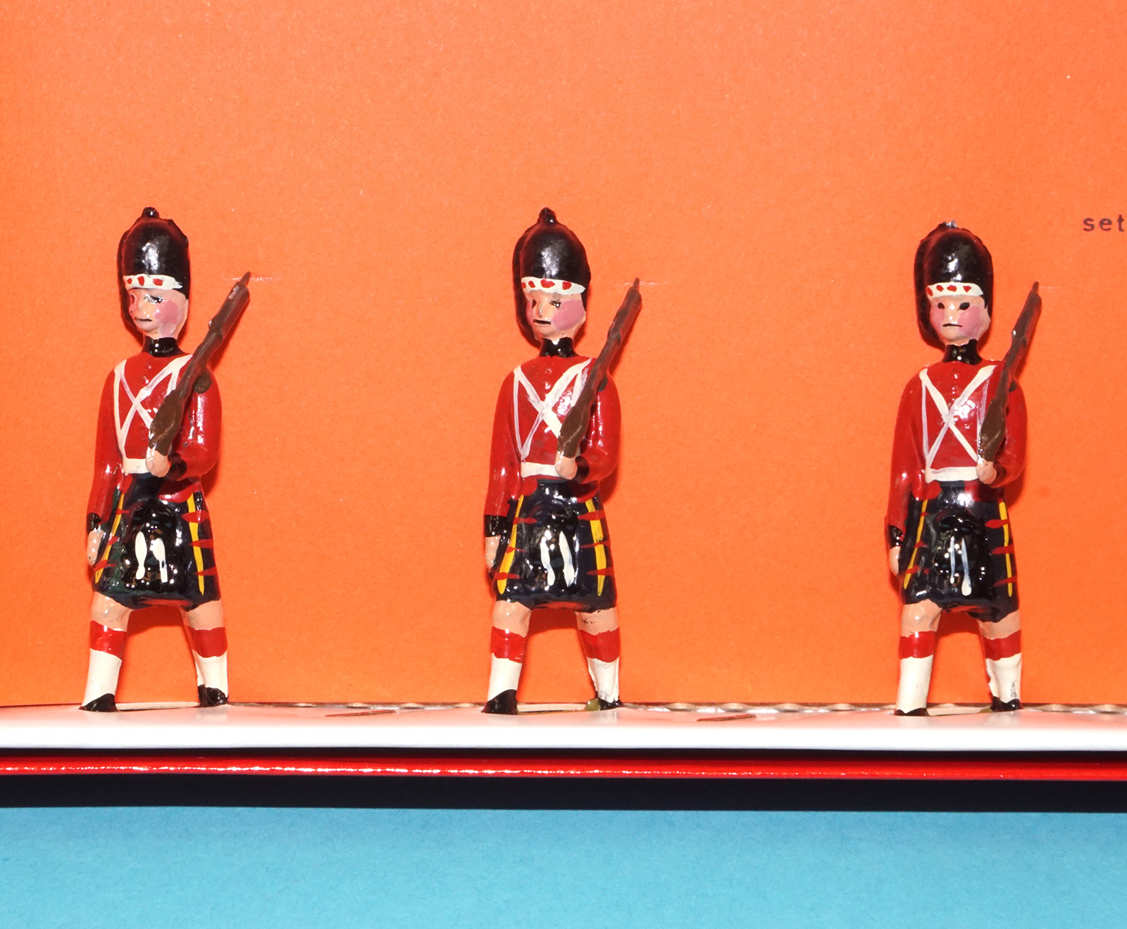 MOORVALE MODELS #23C CAMERON HIGHLANDERS BOX SET MIB 1980s LEAD HOLLOWCAST TIMPO BRITAINS - Image 3