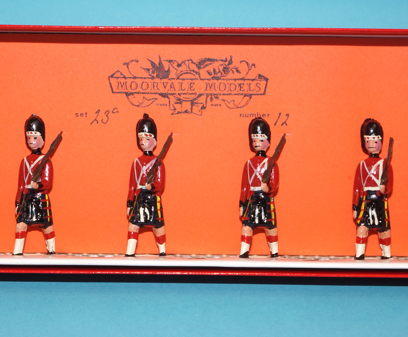 MOORVALE MODELS #23C CAMERON HIGHLANDERS BOX SET MIB 1980s LEAD HOLLOWCAST TIMPO BRITAINS - Image 4