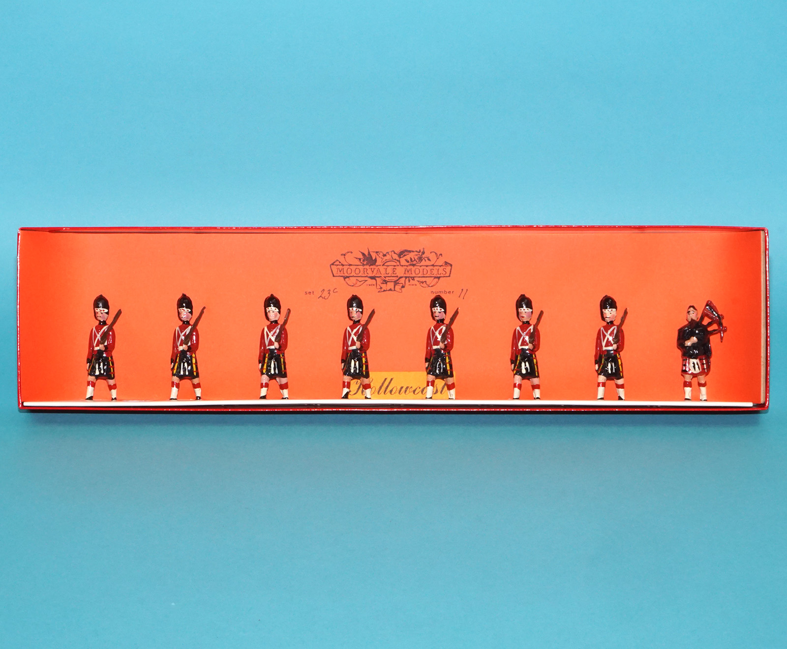 MOORVALE MODELS #23C CAMERON HIGHLANDERS BOX SET MIB 1980s LEAD HOLLOWCAST TIMPO BRITAINS - Image 2