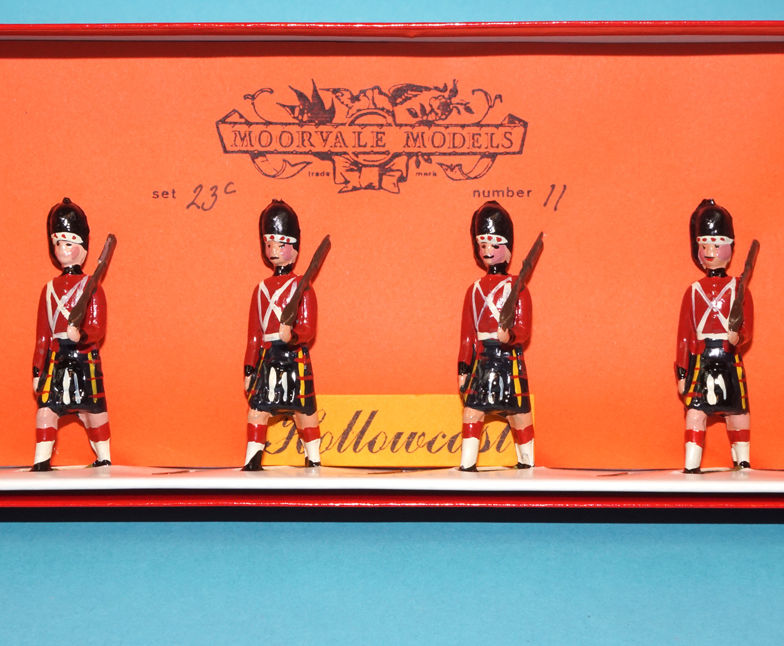 MOORVALE MODELS #23C CAMERON HIGHLANDERS BOX SET MIB 1980s LEAD HOLLOWCAST TIMPO BRITAINS - Image 4