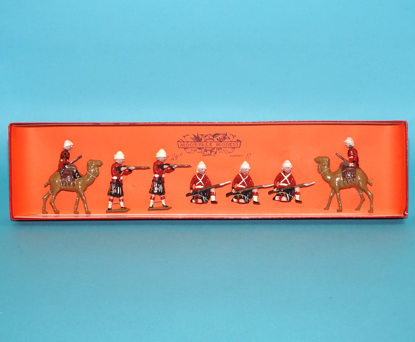 MOORVALE MODELS #24C CAMEL CORPS & CAMERON HIGHLANDERS BOX SET MIB 1980s LEAD HOLLOWCAST TIMPO BRITAINS - Image 2