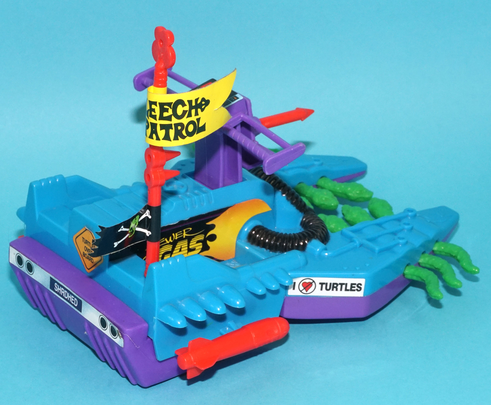 TMNT TEENAGE MUTANT NINJA TURTLES FOOTSKI 100% COMPLETE 1989 PLAYMATES - Image 3