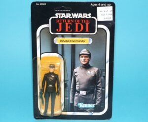 STAR WARS ROTJ IMPERIAL COMMANDER MOC MOSC 77-BACK US CARD 1983 KENNER