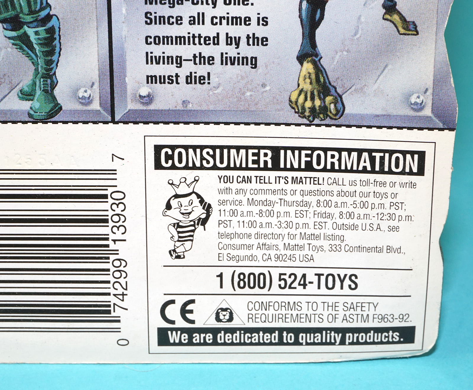 JUDGE DREDD MEGA HEROES #4 VS ANTI-JUDGES RICO JUDGE HERSHEY DEATH MOC MOSC 1995 MATTEL - Image 11