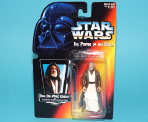 STAR WARS POTF2 BEN OBI-WAN KENOBI SHORT SABER MOC MOSC US CARD 1995 KENNER