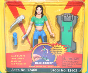 FLASH GORDON ACTION FIGURE DALE ARDEN MOC MOSC US CARD 1996 PLAYMATES