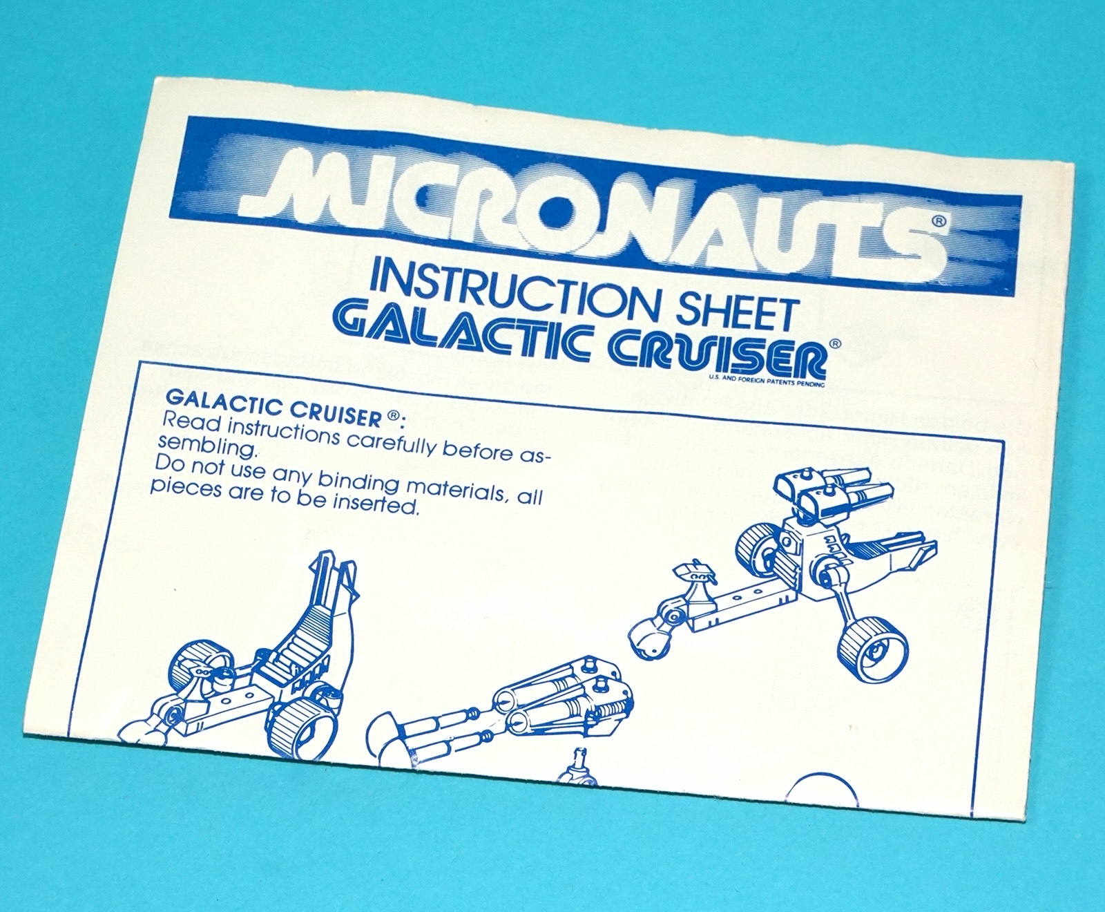 MICRONAUTS ORIGINAL SPARE INSTRUCTIONS GALACTIC CRUISER USA 1978 MEGO CORP LION ROCK - Image 5