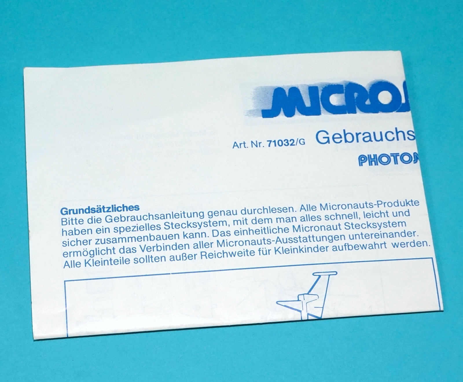 MICRONAUTS ORIGINAL SPARE INSTRUCTIONS PHOTON SLED EURO 1976 AIRFIX MEGO CORP LION ROCK - Image 4