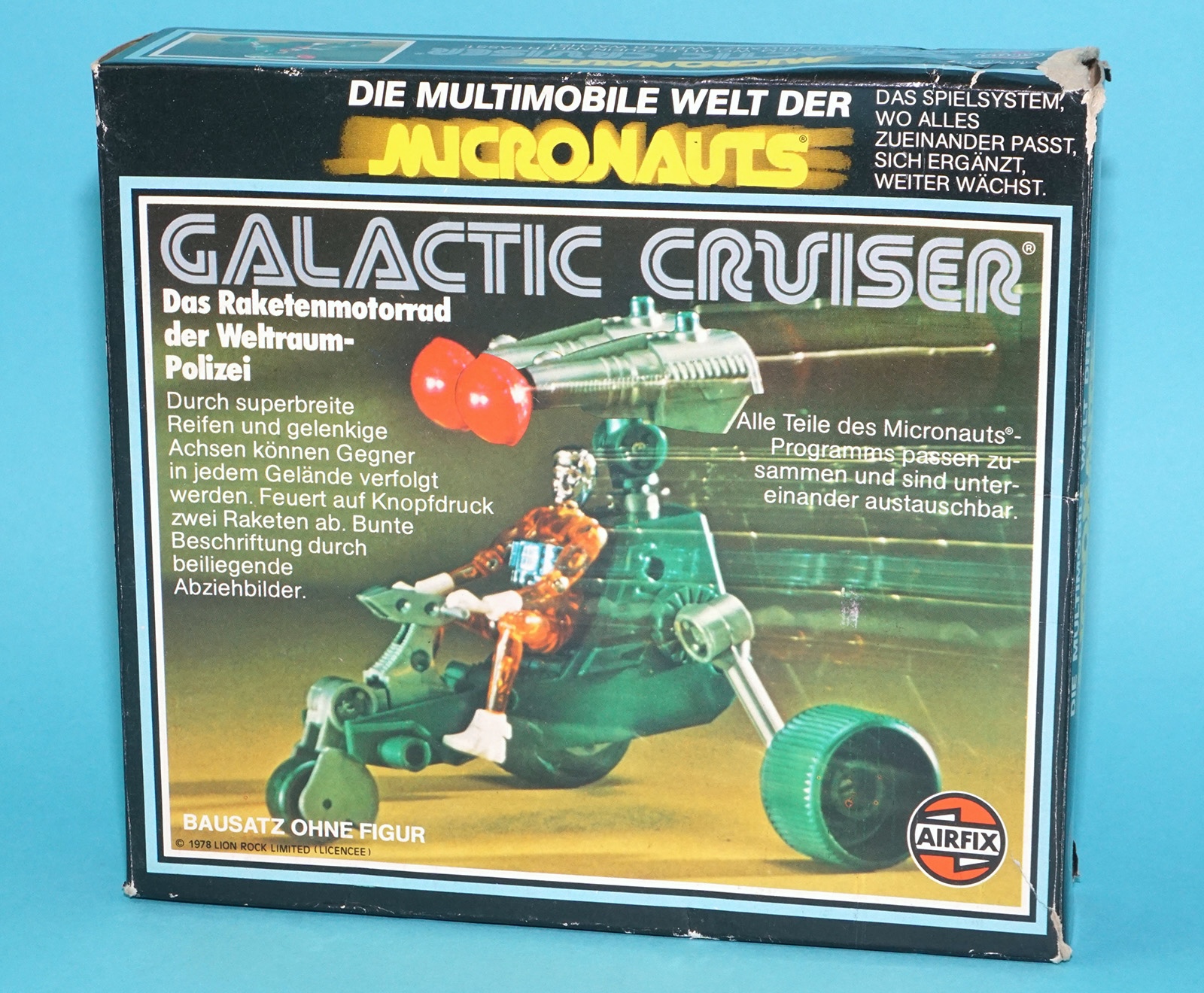 MICRONAUTS GALACTIC CRUISER COMPLETE BOXED GERMAN EURO BOX 1977 AIRFIX MEGO CORP - Image 2