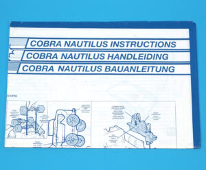 1988 GI JOE COBRA BUGG SPARE BLUEPRINT INSTRUCTIONS FR NL DE EURO BENELUX HASBRO